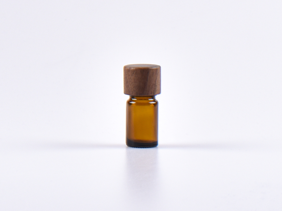 Braunglasflasche 5ml, mit Tropfmontur Walnut